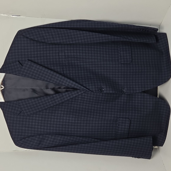 Peter Millar Dark Blue Check Blazer 44S